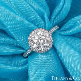 Tiffany & Co. Platinum Diamond Soleste Ring 1.43ct H/IF